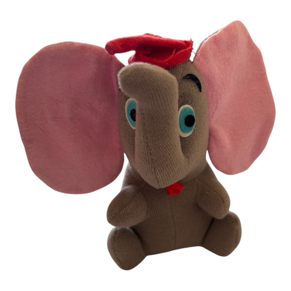 Walt Disney Productions Dumbo Plush Stuffed Animal Vintage Dumbo
